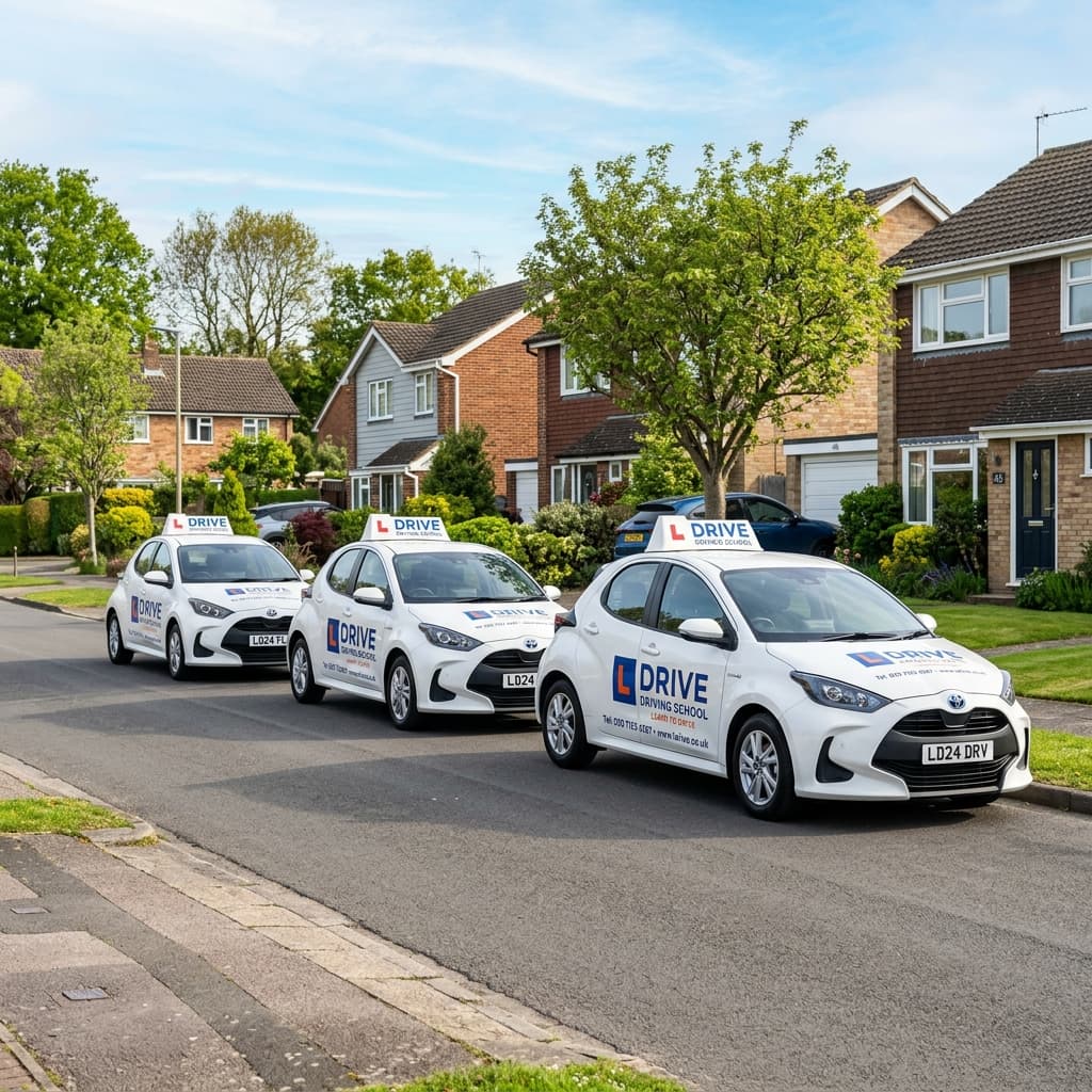 Glamson Driving School instructors team and fleet
